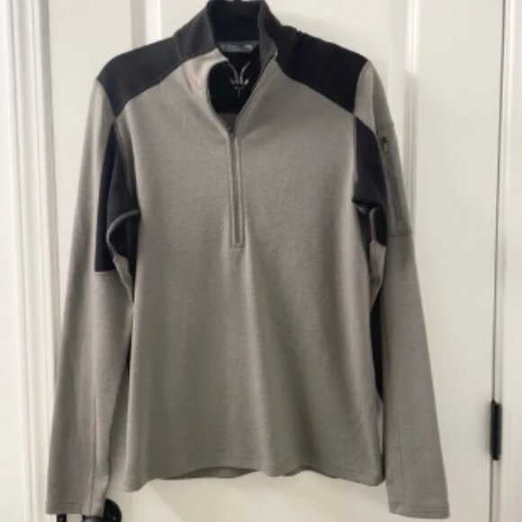Ibex Quarter Zip 100% Wool Long Sleeve Sweater Mens Size Medium Casual Outdoor - Picture 1 of 5